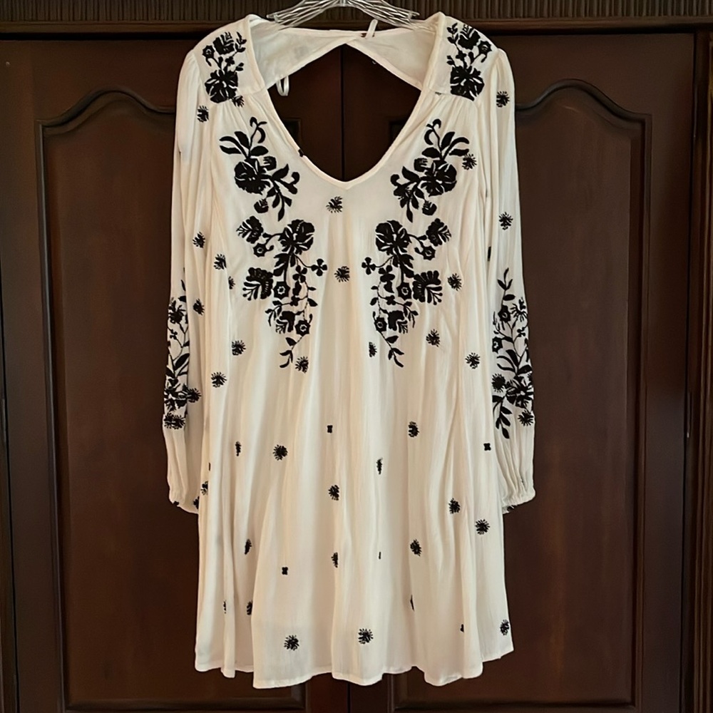 Free People Embriodered  Dress, XS
